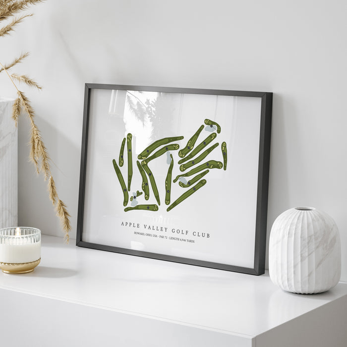 Apple Valley Golf Club | Golf Course Map | On Table