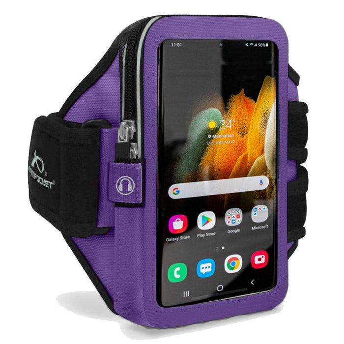 Armpocket Mega i-40 Phone Running Case for iPhone 15/ 15 Pro/14/14 Pro/13/13 Pro/12/12 Pro, Galaxy S23/S23+/A54/S22+/S21/S20 & More