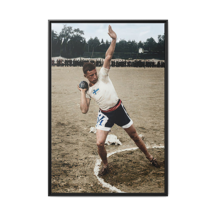 athlétisme 037 | Framed Vintage Photo - Matte Canvas