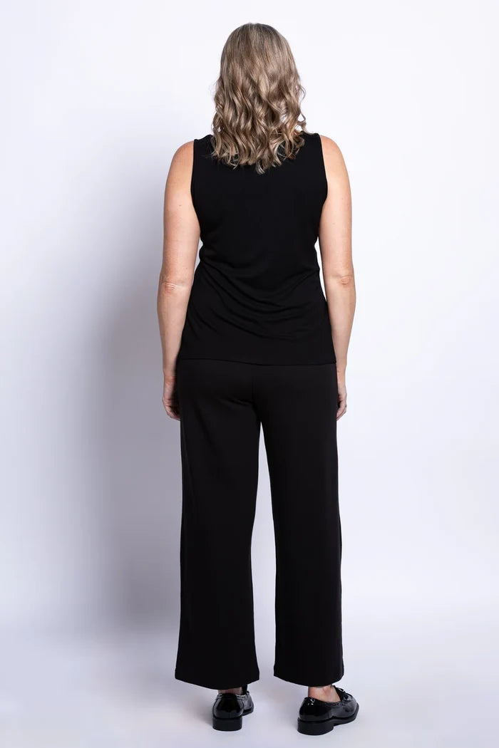Avalon Bamboo Tank Top in Black