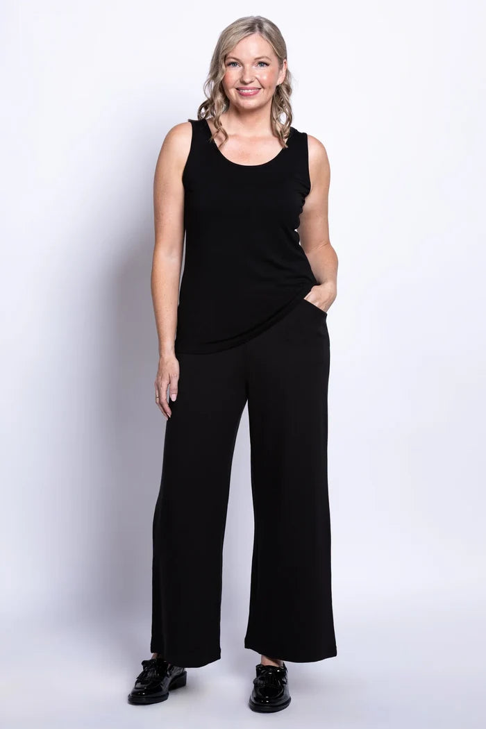 Avalon Bamboo Tank Top in Black