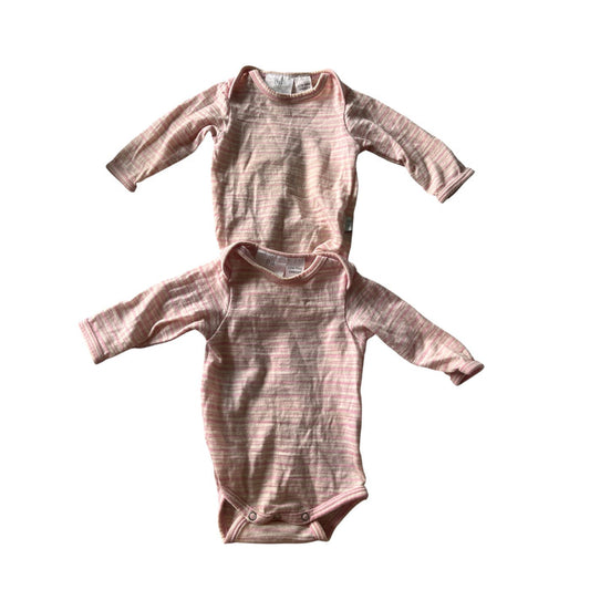Babu merino bodysuits size newborn set of 2