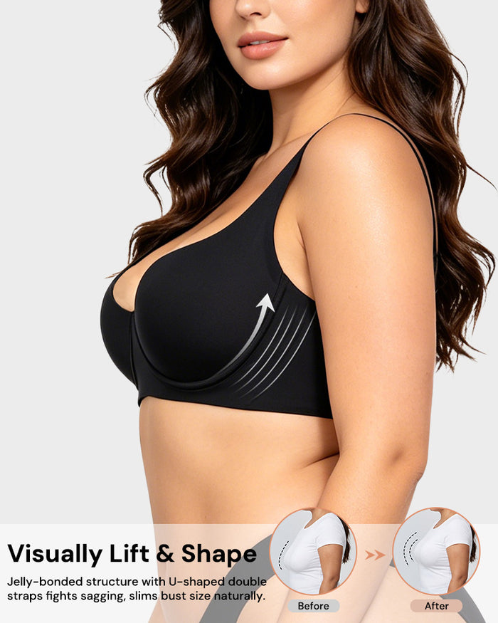 Bare-Edge™ Unlined Demi Bra with Jelly Gel
