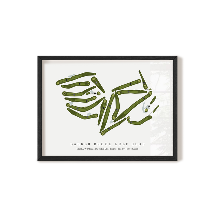 Barker Brook Golf Club | Golf Course Map | Black+Frame