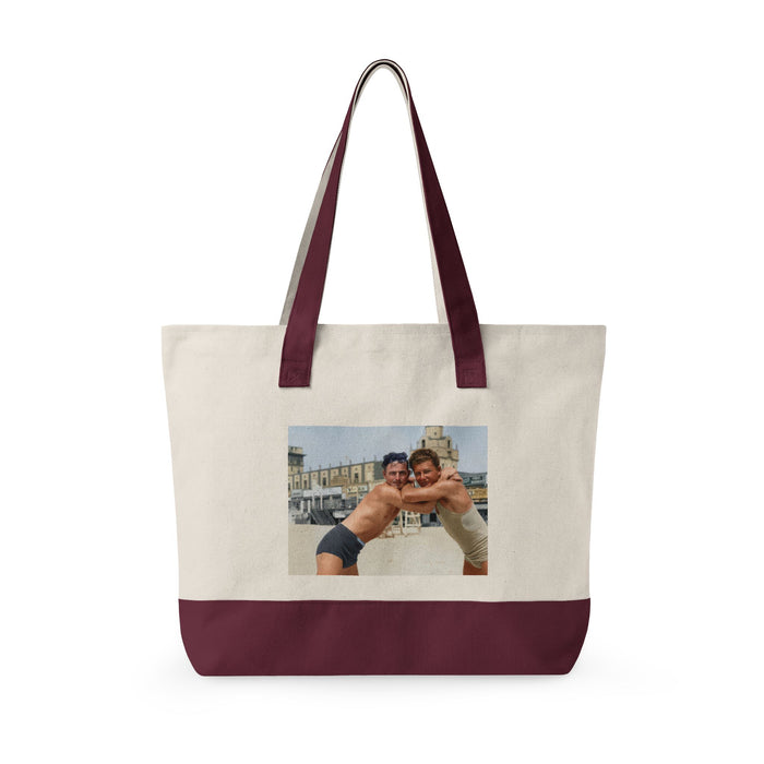 Beach Day Zippered Canvas Tote | nager 014