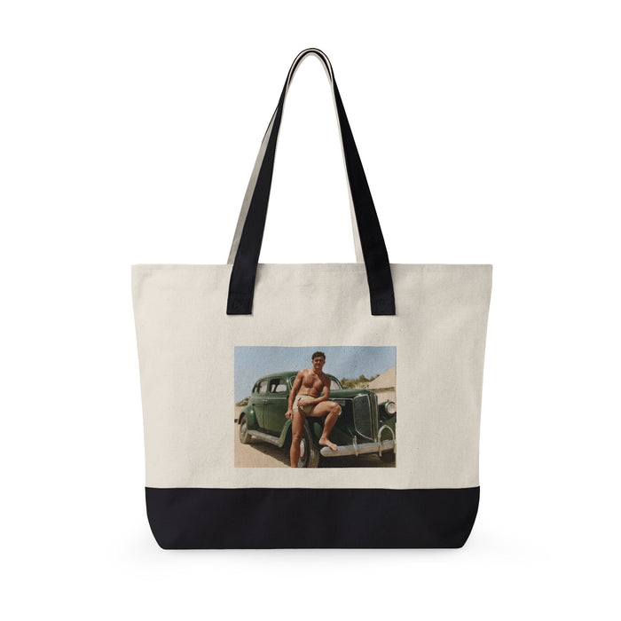 Beach Day Zippered Canvas Tote | nager 022