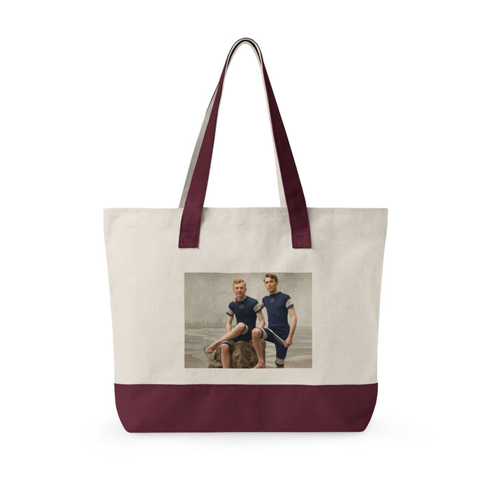 Beach Day Zippered Canvas Tote | nager 036