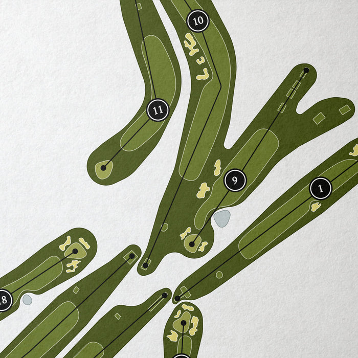 Beaconsfield Golf Club | Golf Course Map | Close Up