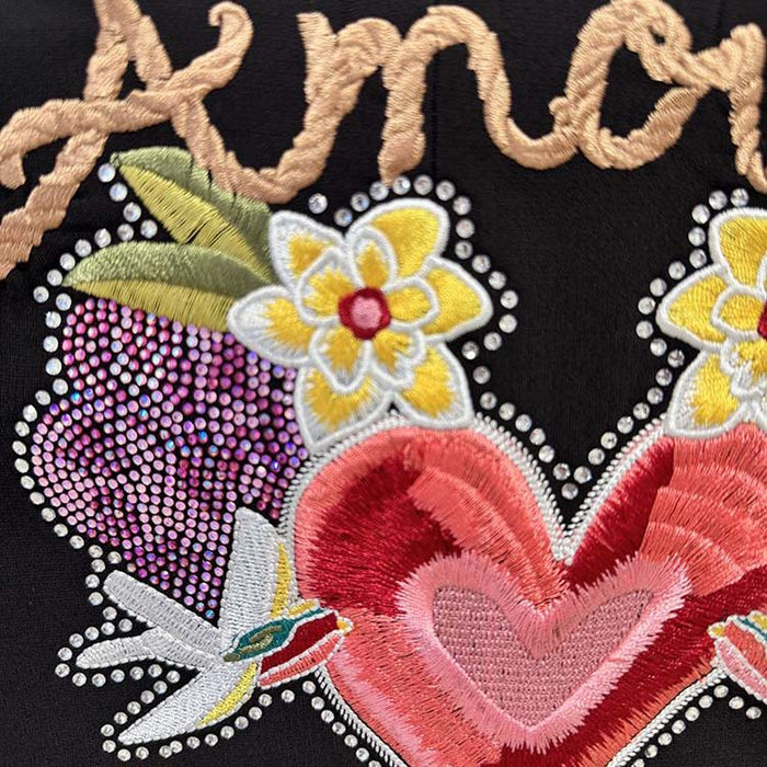 Beaded Embroidery Blazer & Trousers Two-Piece Set