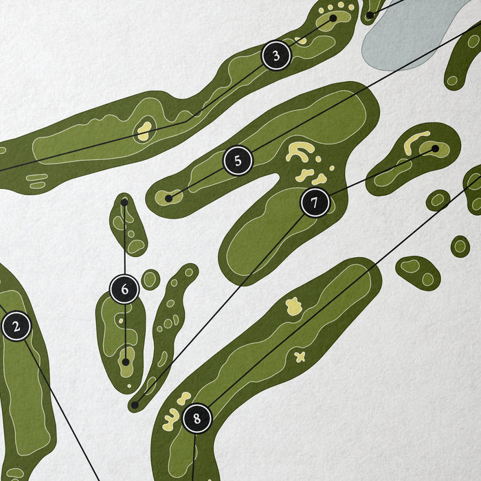 Bear Slide Golf Club | Golf Course Map | Close Up