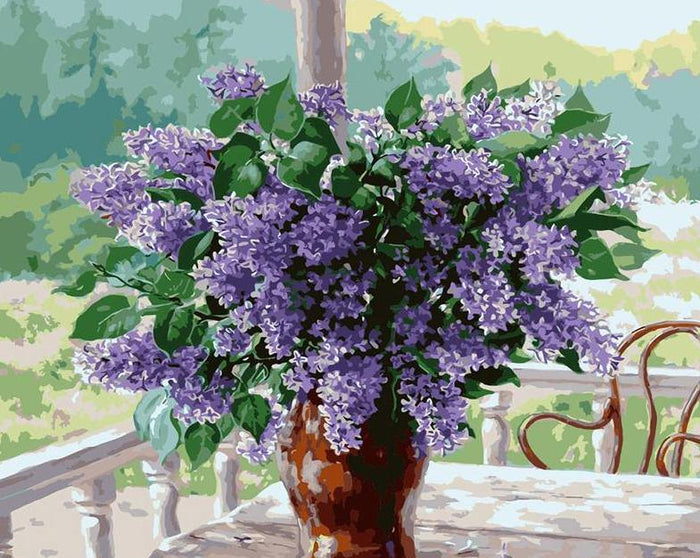 Lavender Flowers Paint by Numbers