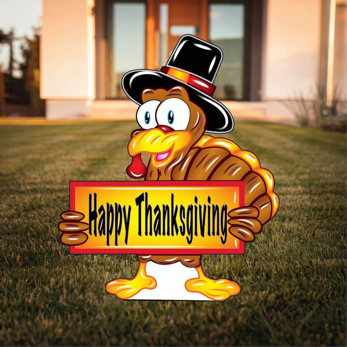Big Eyes Turkey Thanksgiving Yard Art