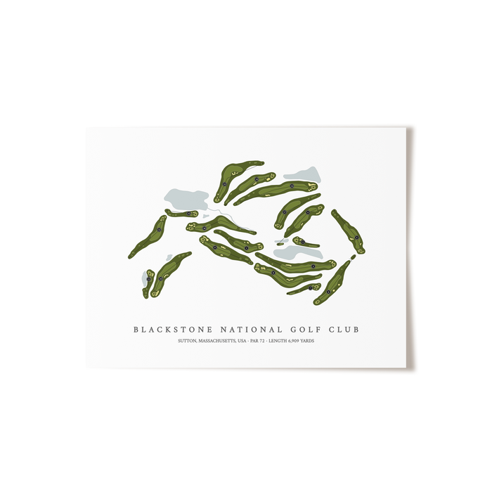 Blackstone National Golf Club | Golf Course Map | Unframed