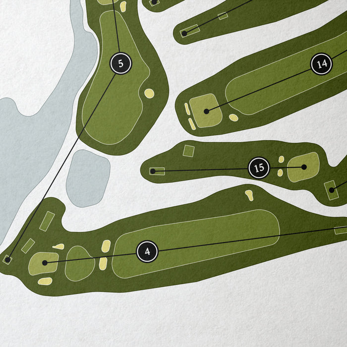 Blind Brook Club | Golf Course Map | Close Up