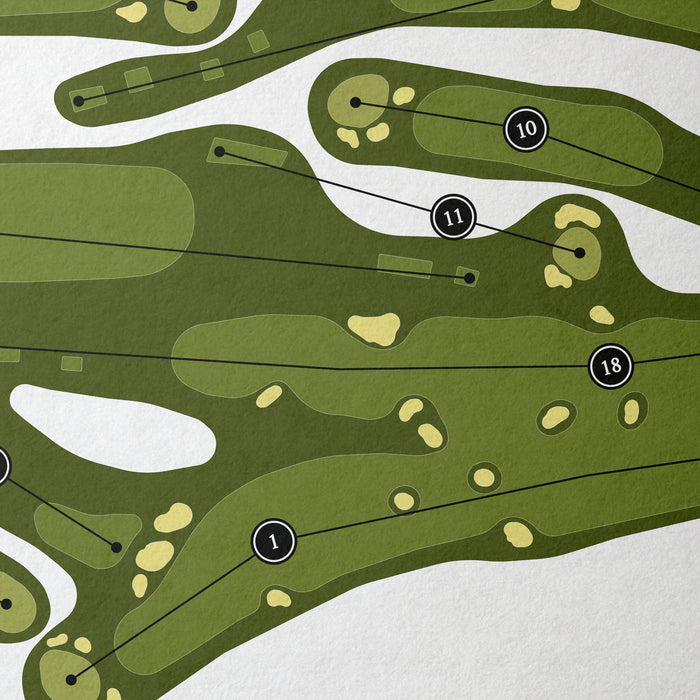 Bloomfield Hills Country Club | Golf Course Map | Close Up