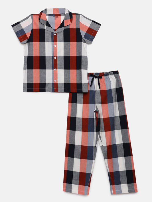 BLUE RED CHECK