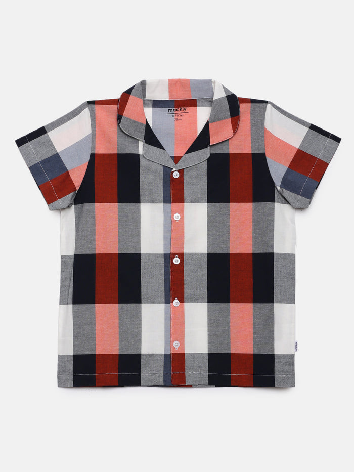 BLUE RED CHECK