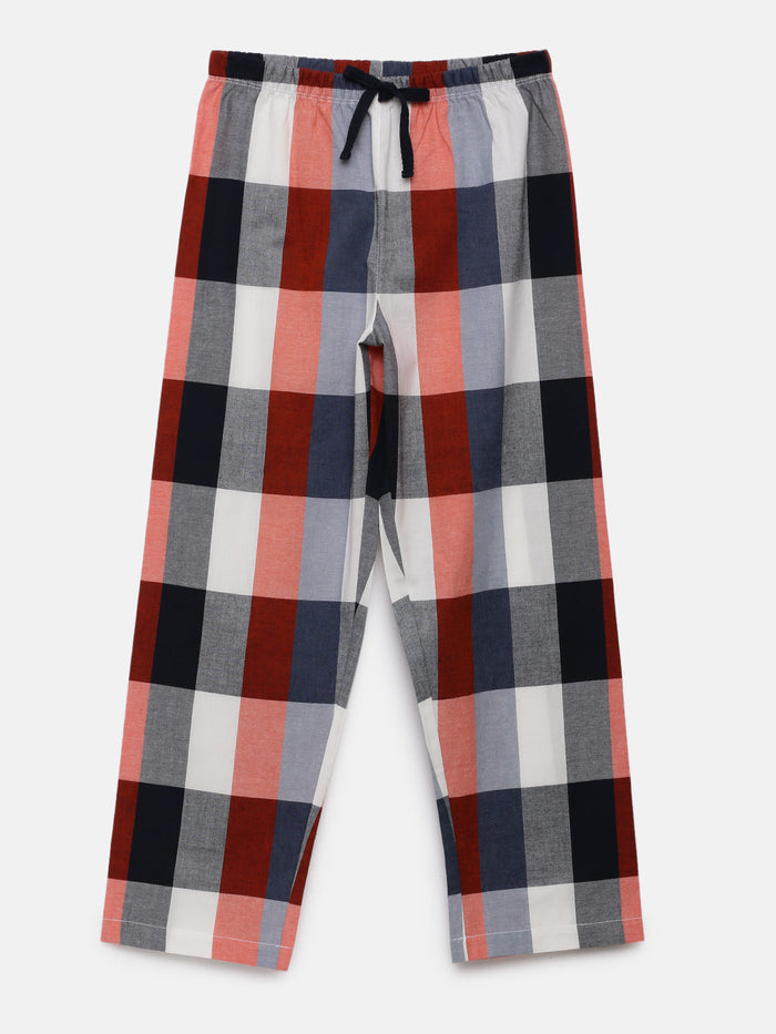 BLUE RED CHECK