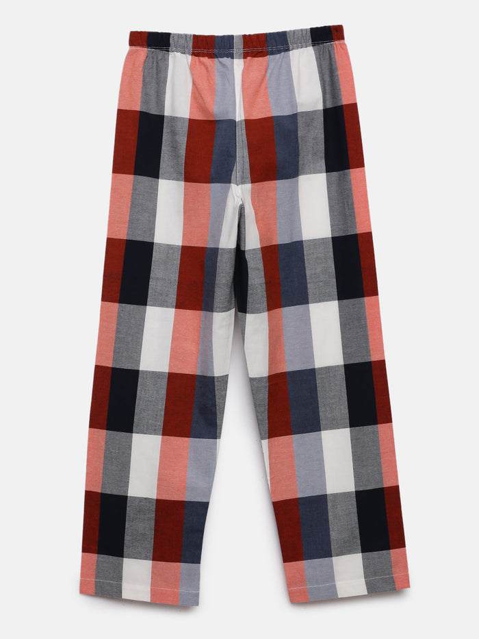 BLUE RED CHECK