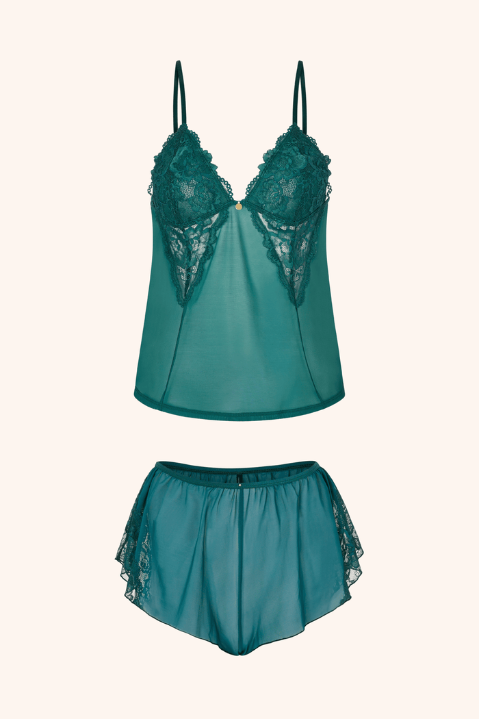 Lingerie Sets Blush Caraco & Shorts
