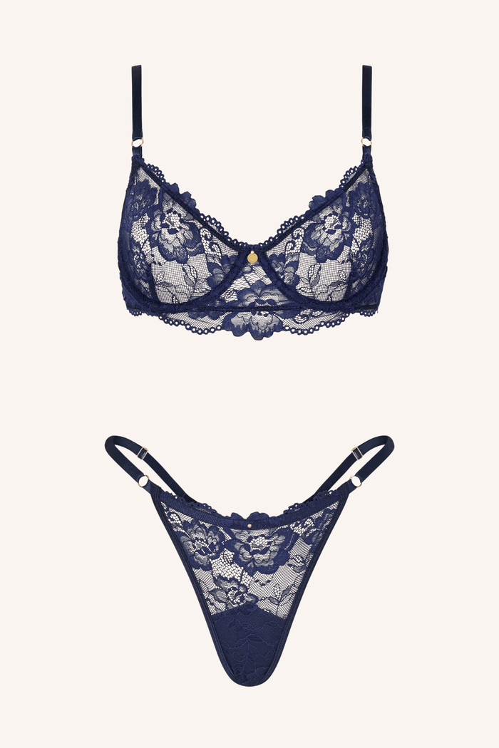 Blush XS / Navy Bra Navy