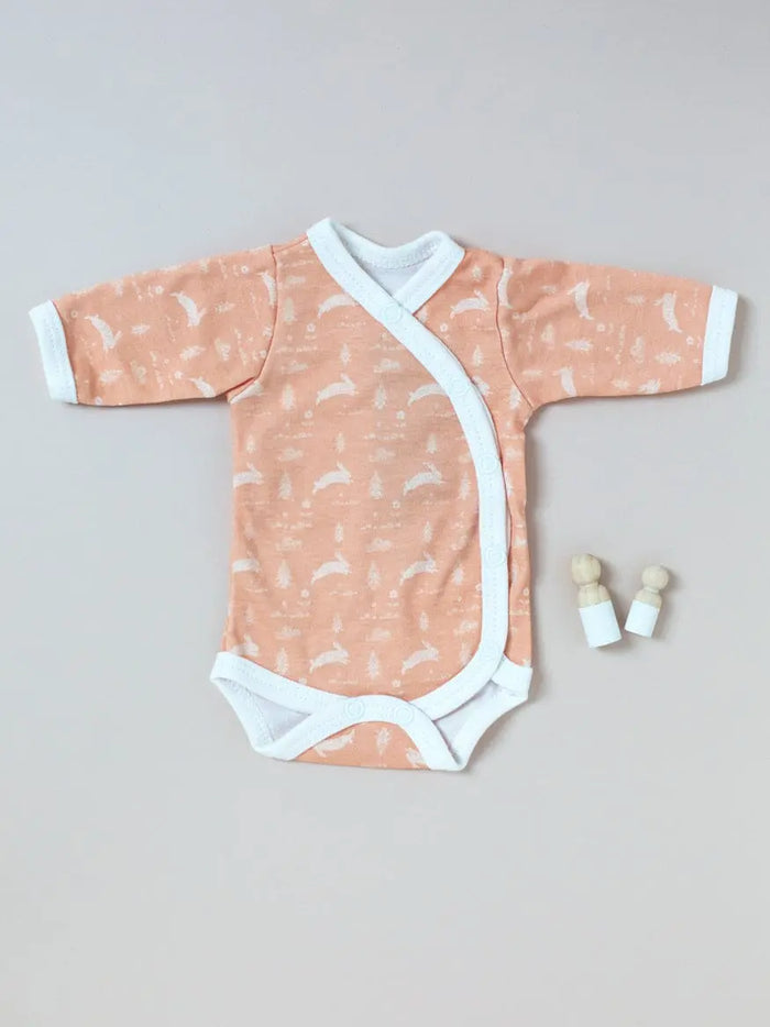 Bodysuit, Leaping Bunnies, Premium 100% Organic Cotton Bodysuit / Vest Tiny & Small