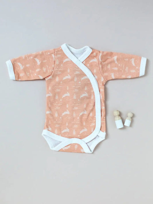 Bodysuit, Leaping Bunnies, Premium 100% Organic Cotton Bodysuit / Vest Tiny & Small
