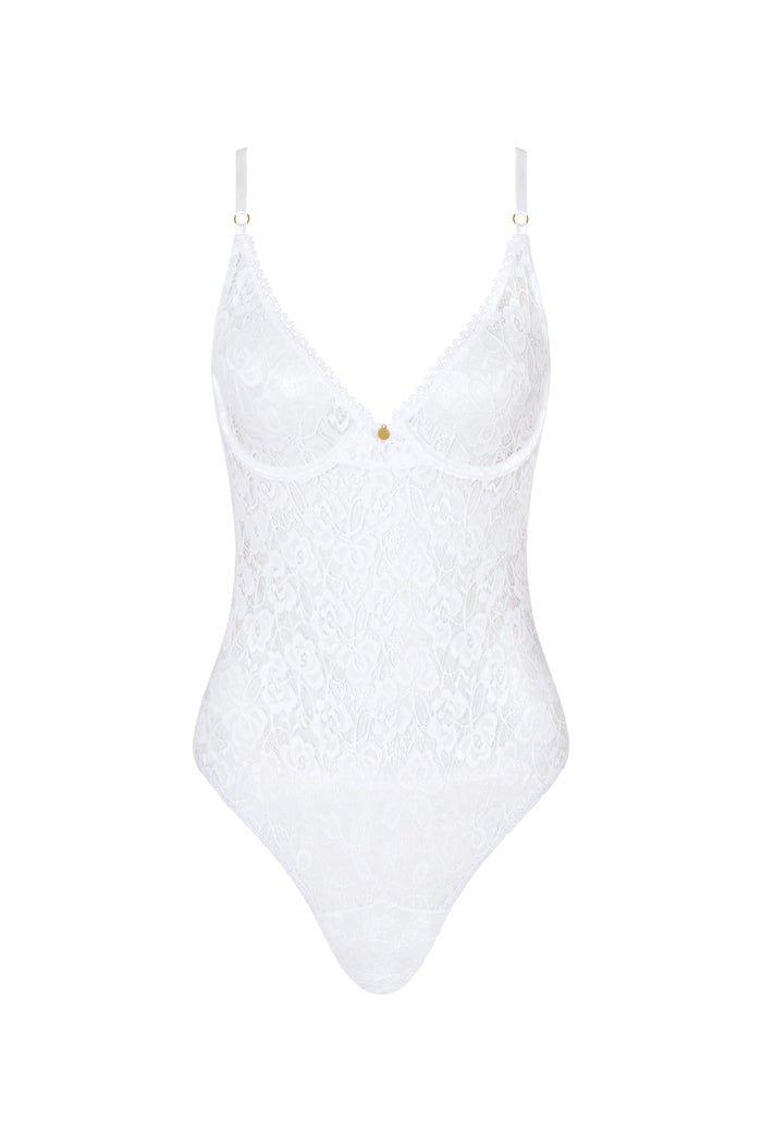Mon Cheri XS / White Bodysuit Black