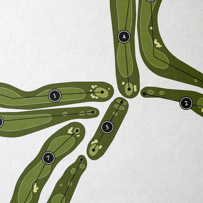 Boonsboro Country Club | Golf Course Map | Close Up