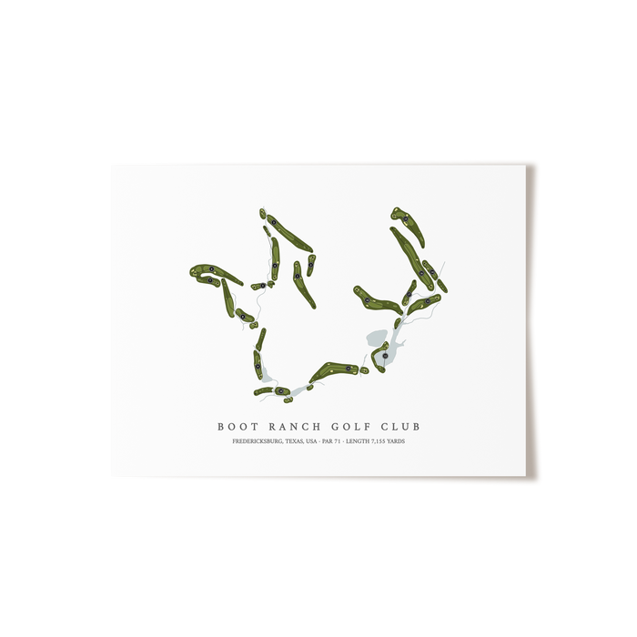 Boot Ranch Golf Club | Golf Course Print | Unframed