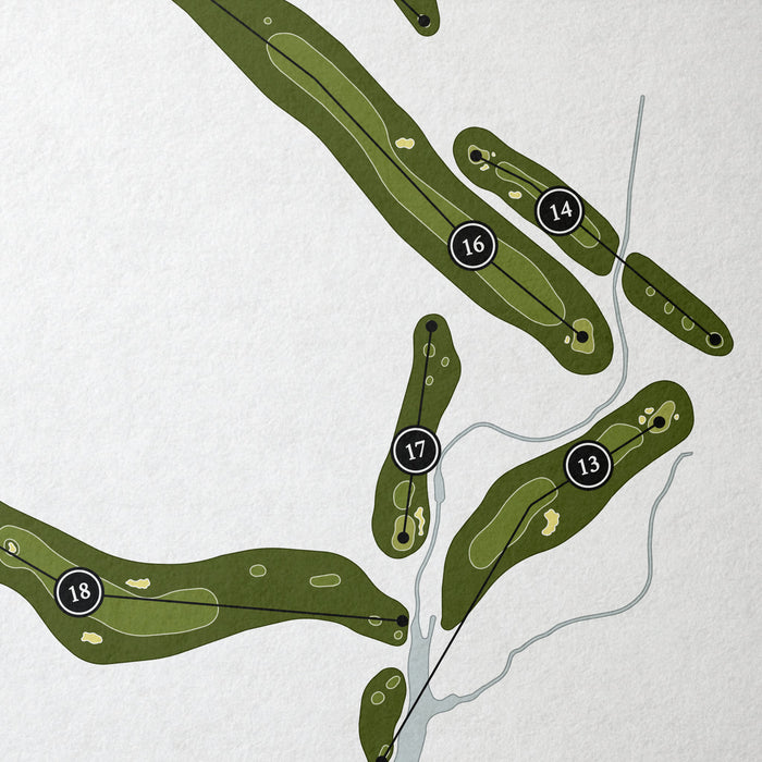 Boot Ranch Golf Club | Golf Course Print | Close+Up