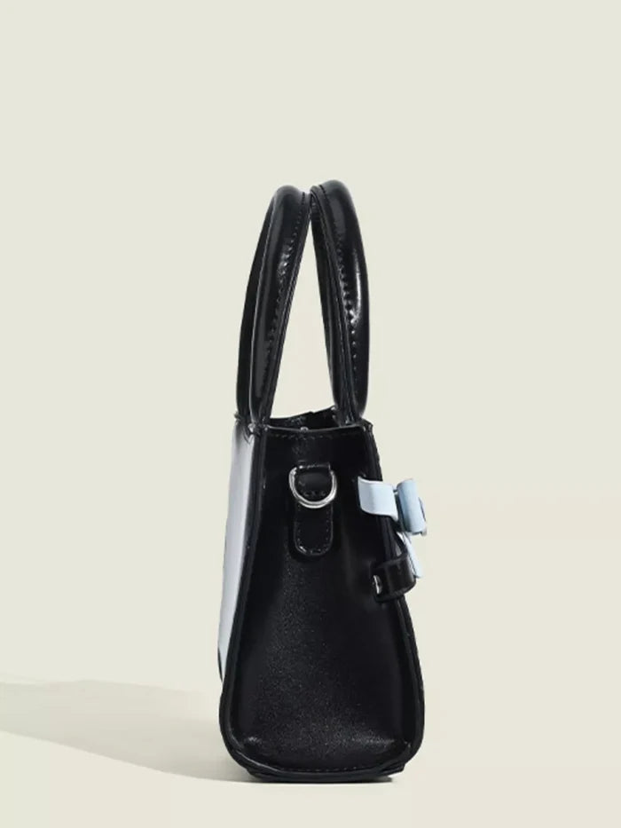 Bow Decor Top Handle Handbag