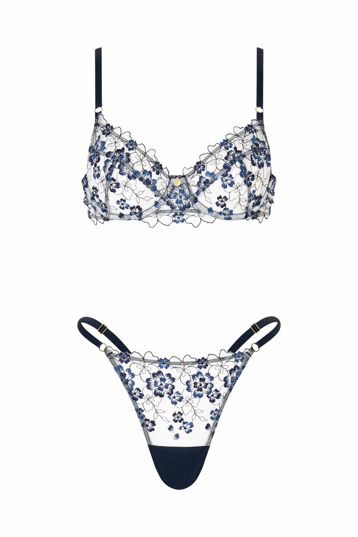 Forget Me Not XS / Blue Bra Yellow