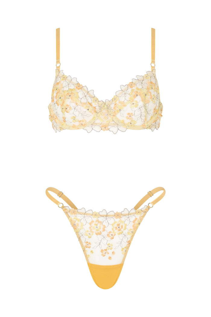 Forget Me Not One Size / Yellow Thong Blue