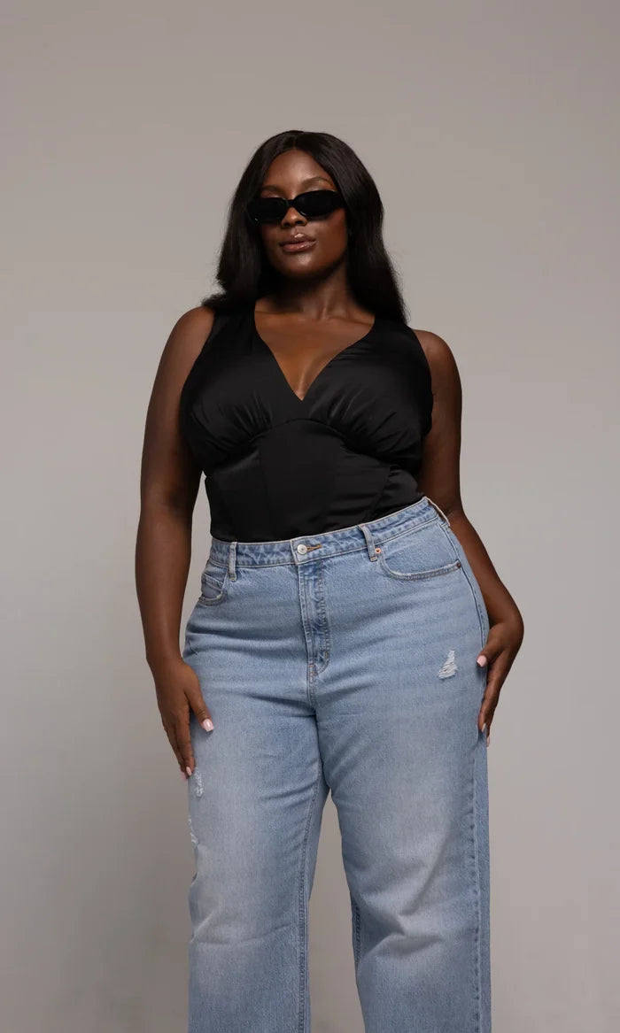 Briana Satin Corset Top