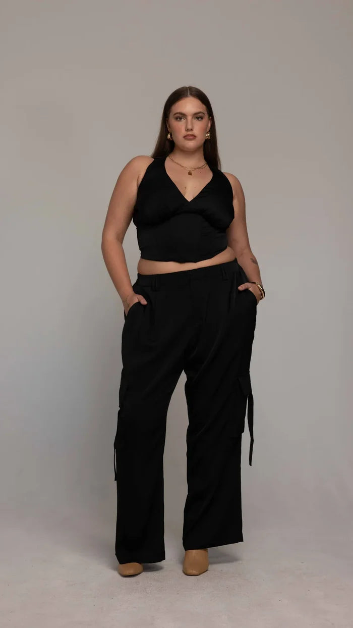 Briana Satin Corset Top