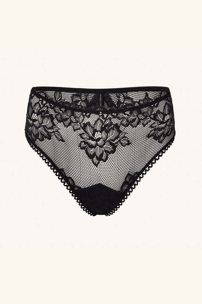 Coquette XS / Black Briefs Black