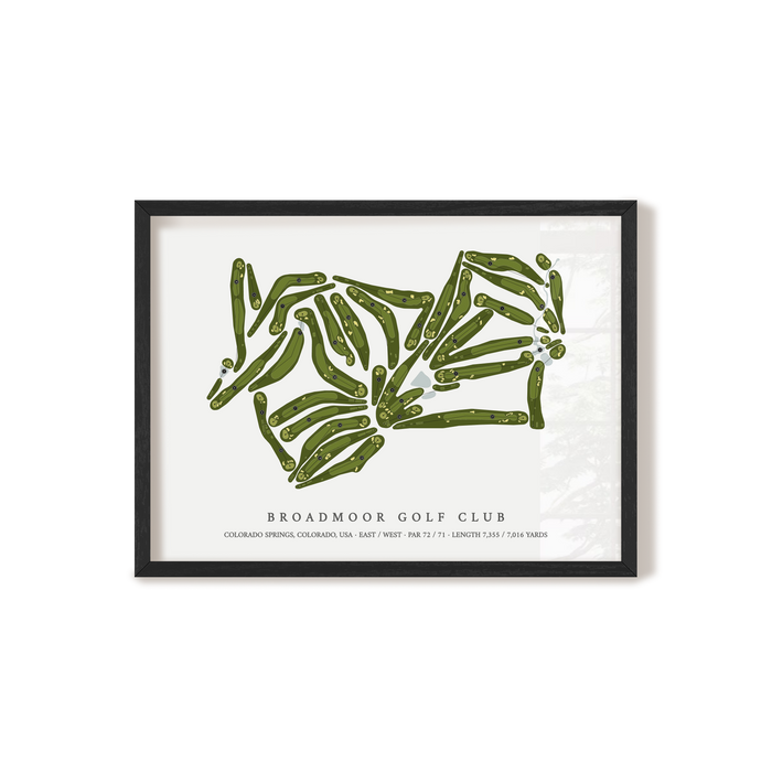 Broadmoor Golf Club | Golf Course Map | Black+Frame