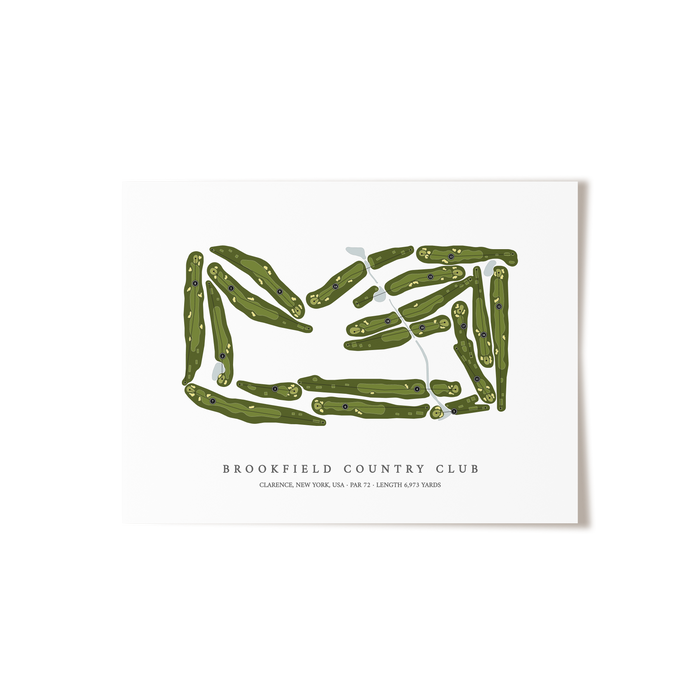 Brookfield Country Club | Golf Course Print | Unframed