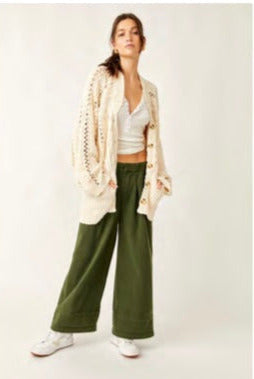 Cable Cardigan in Ivory
