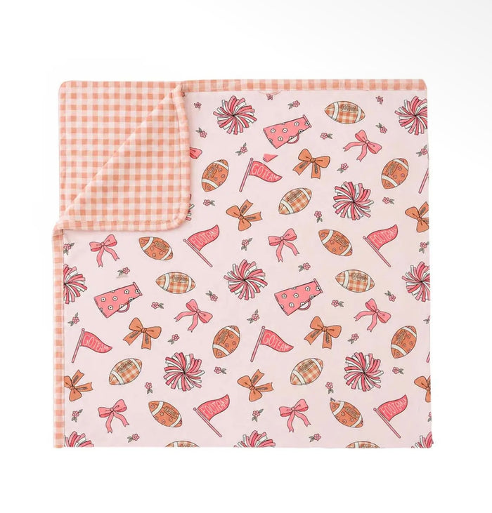 Caden Lane Double Sided Bamboo Blanket Huddles and Cuddles Pink
