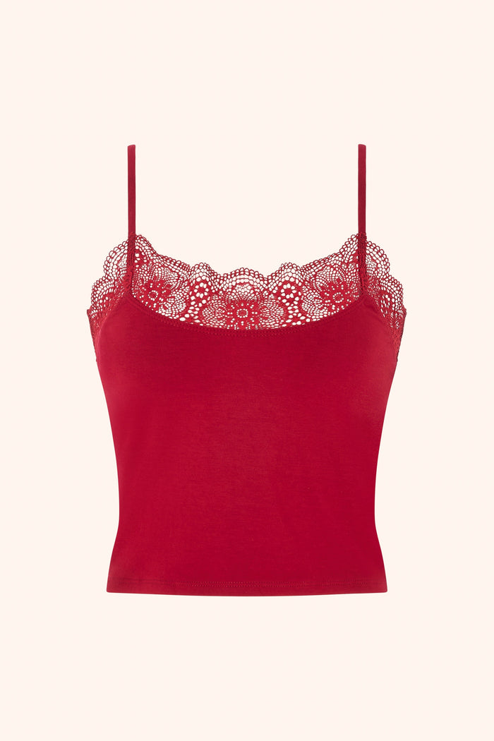 Cozy Modal Cami Red