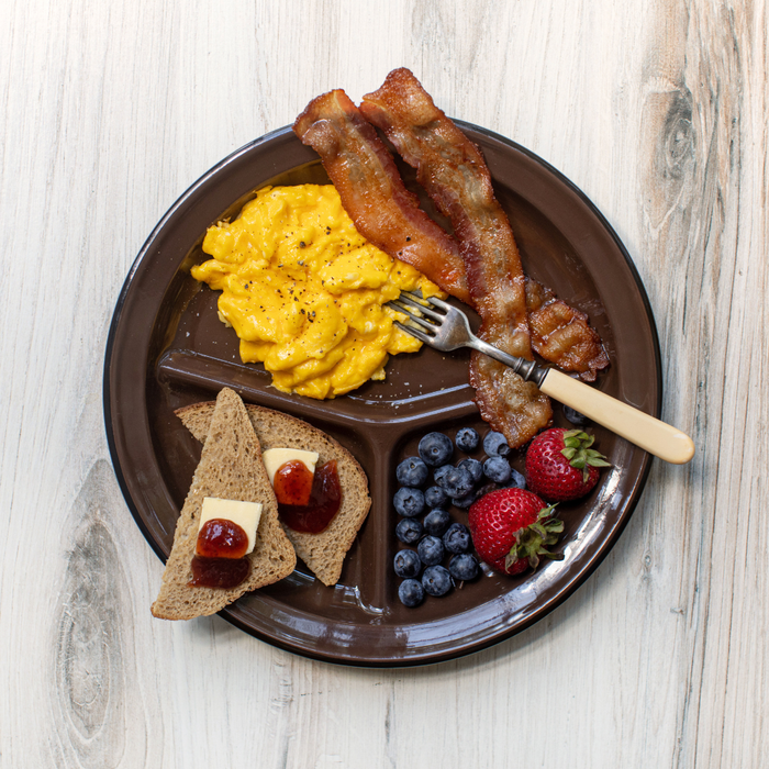 Crow Canyon Home - Camp Wandawega x CCH Divided Camp Plate - Brown, Set of 2 -