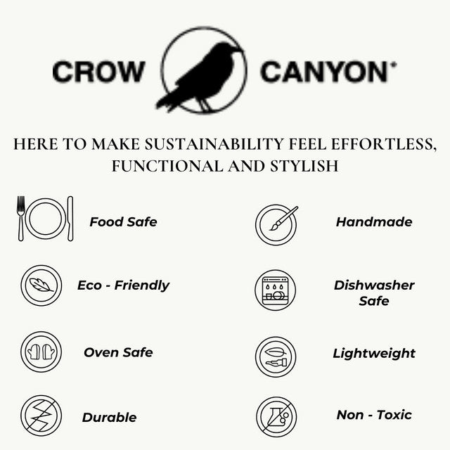 Crow Canyon Home - Camp Wandawega x CCH Divided Camp Plate - Brown, Set of 2 -
