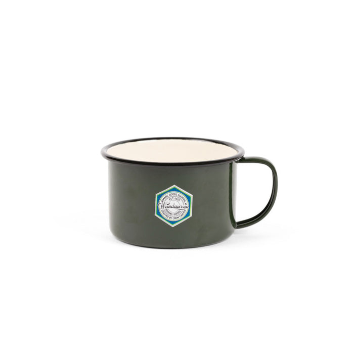Crow Canyon Home - Camp Wandawega x CCH Soup Mug - Forest Green & Cream -