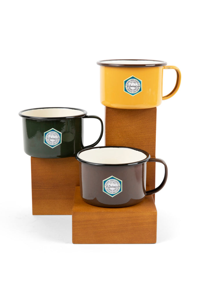 Crow Canyon Home - Camp Wandawega x CCH Soup Mug - Forest Green & Cream -