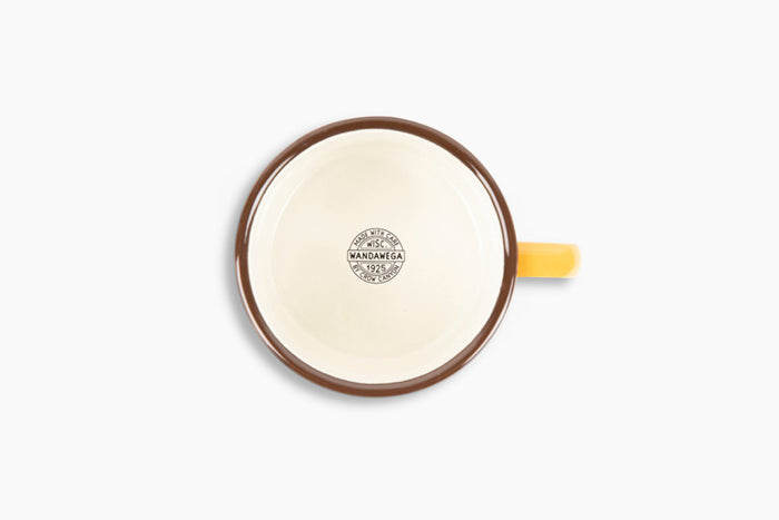 Crow Canyon Home - Camp Wandawega x CCH Soup Mug - Mustard Yellow & Cream -
