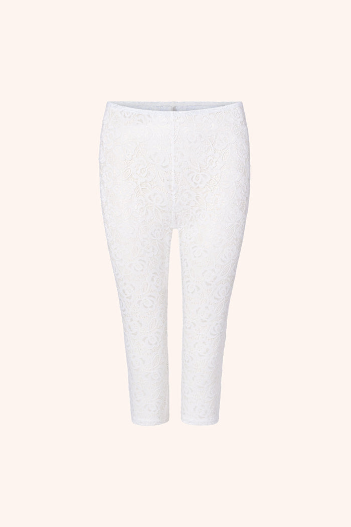 Mon Cheri XS / White Capri Pants White
