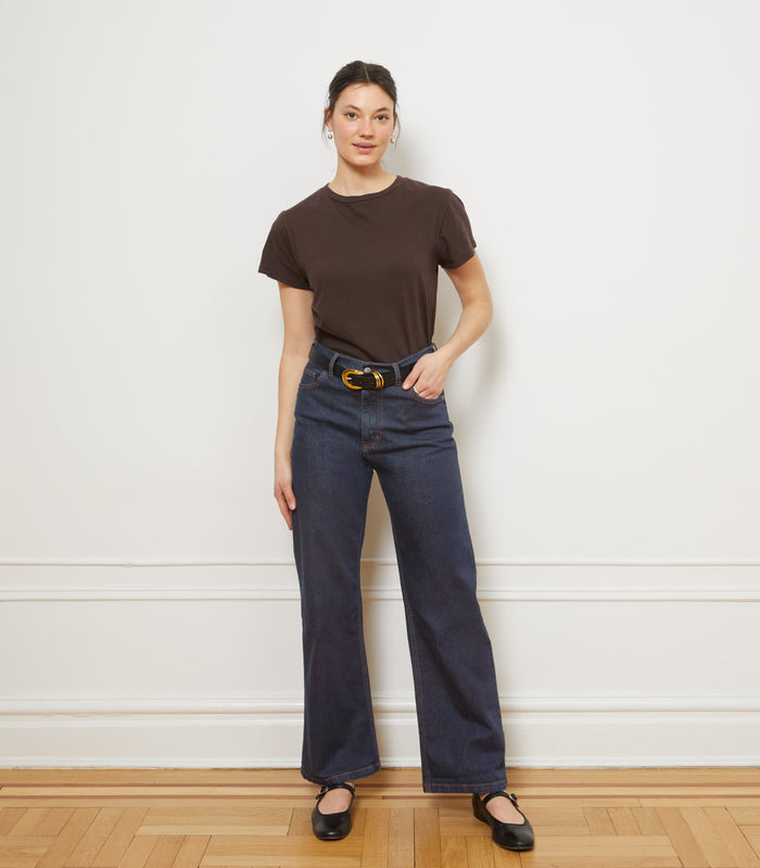 Loup - Carmen Wide Leg Jeans - Dark Indigo -