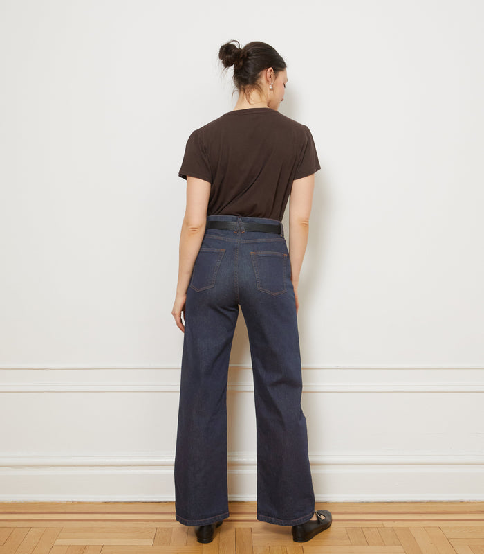 Loup - Carmen Wide Leg Jeans - Dark Indigo -